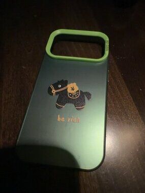 Green "Be Rich" Lucky Horse Phone Case